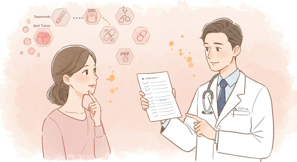 ブログで紹介される女性AGA治療の種類