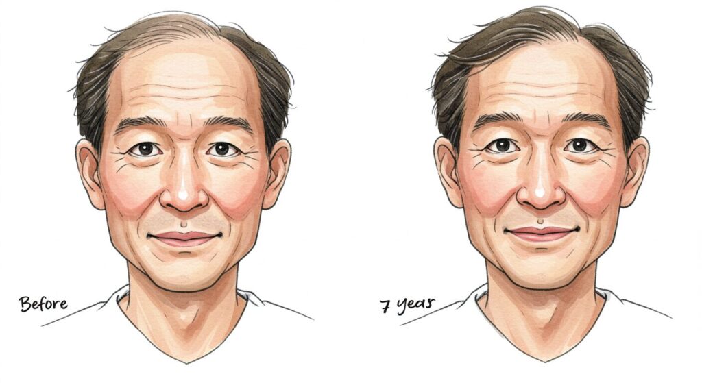 7年継続で実感したエガちゃん薄毛治療の効果