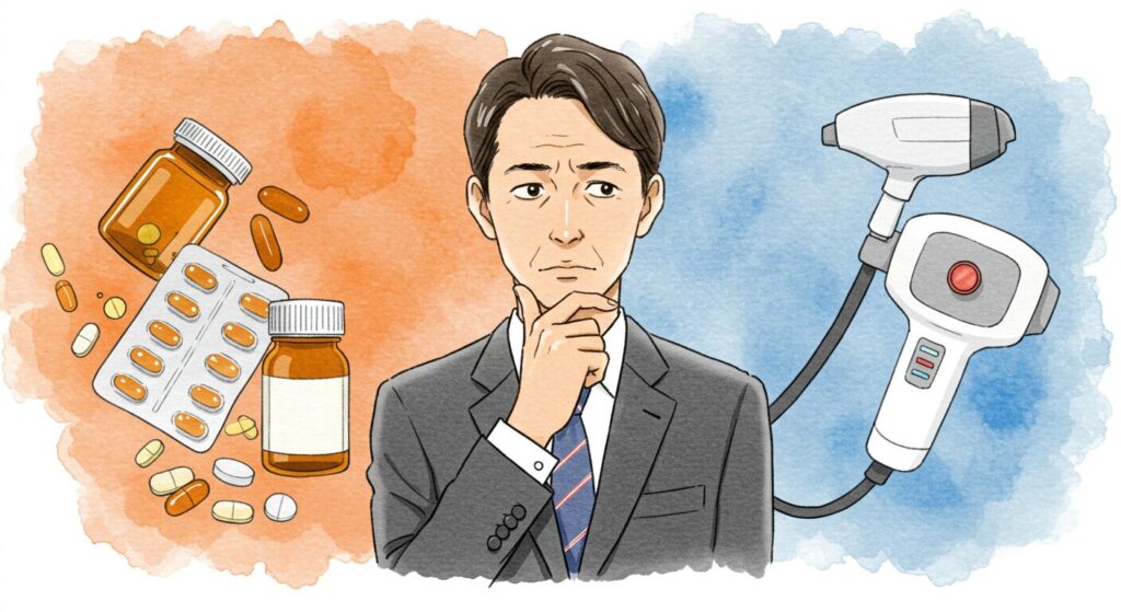 従来のAGA治療薬との決定的な違い