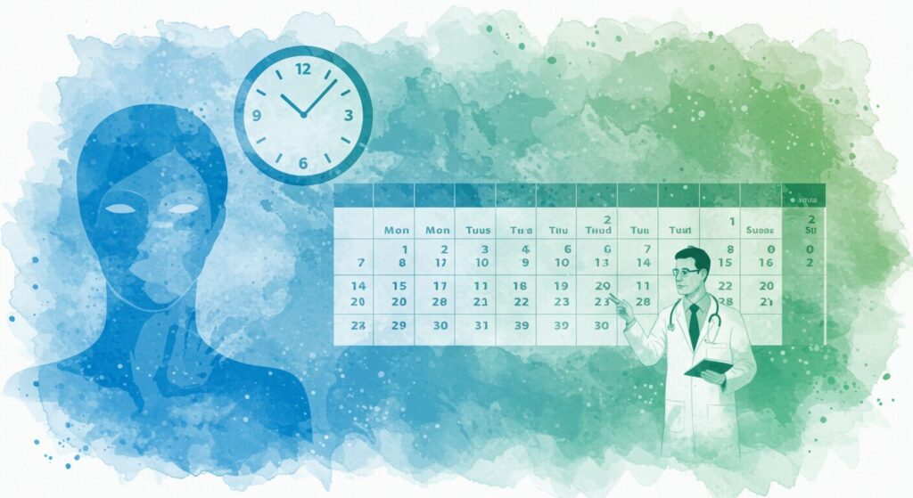 治療に必要な回数と効果実感までの期間