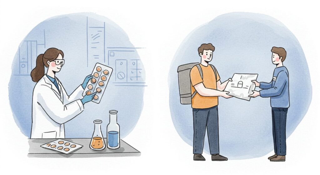 処方される薬の品質と配送の安全性