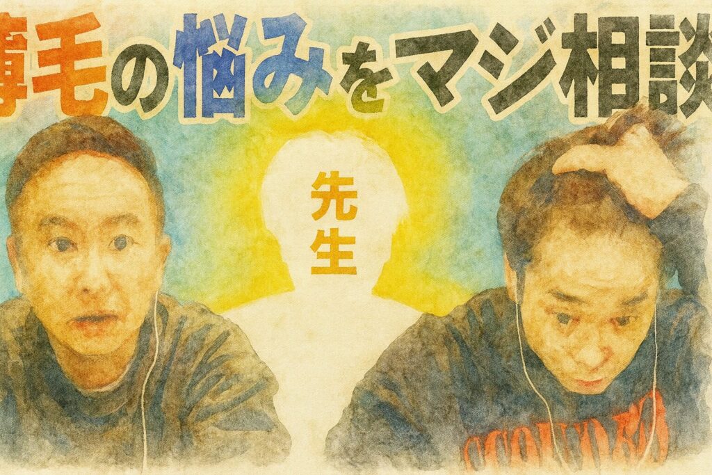 かまいたち濱家のはげが深刻化！進行状況とAGA対策
