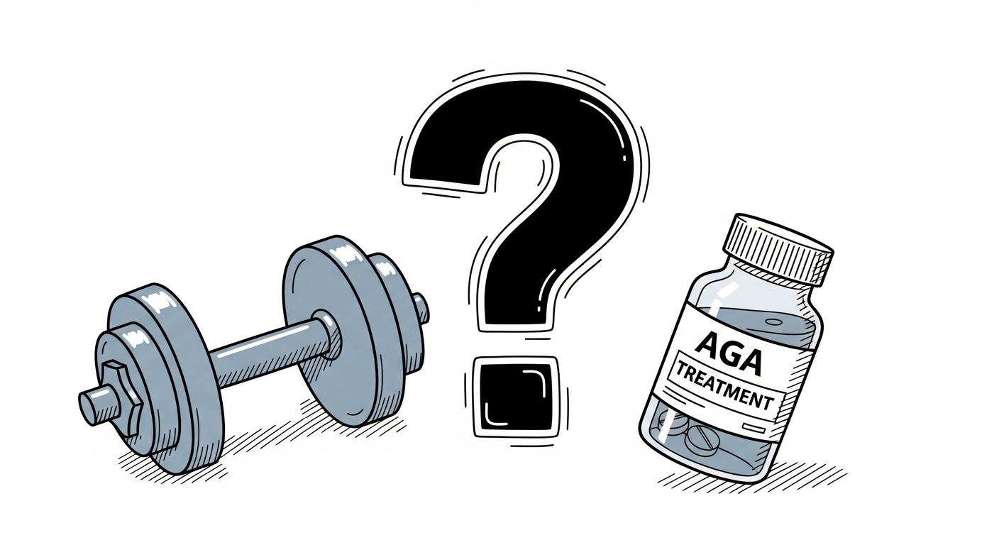 AGA治療で筋肉は落ちる？筋トレとの併用ガイド
